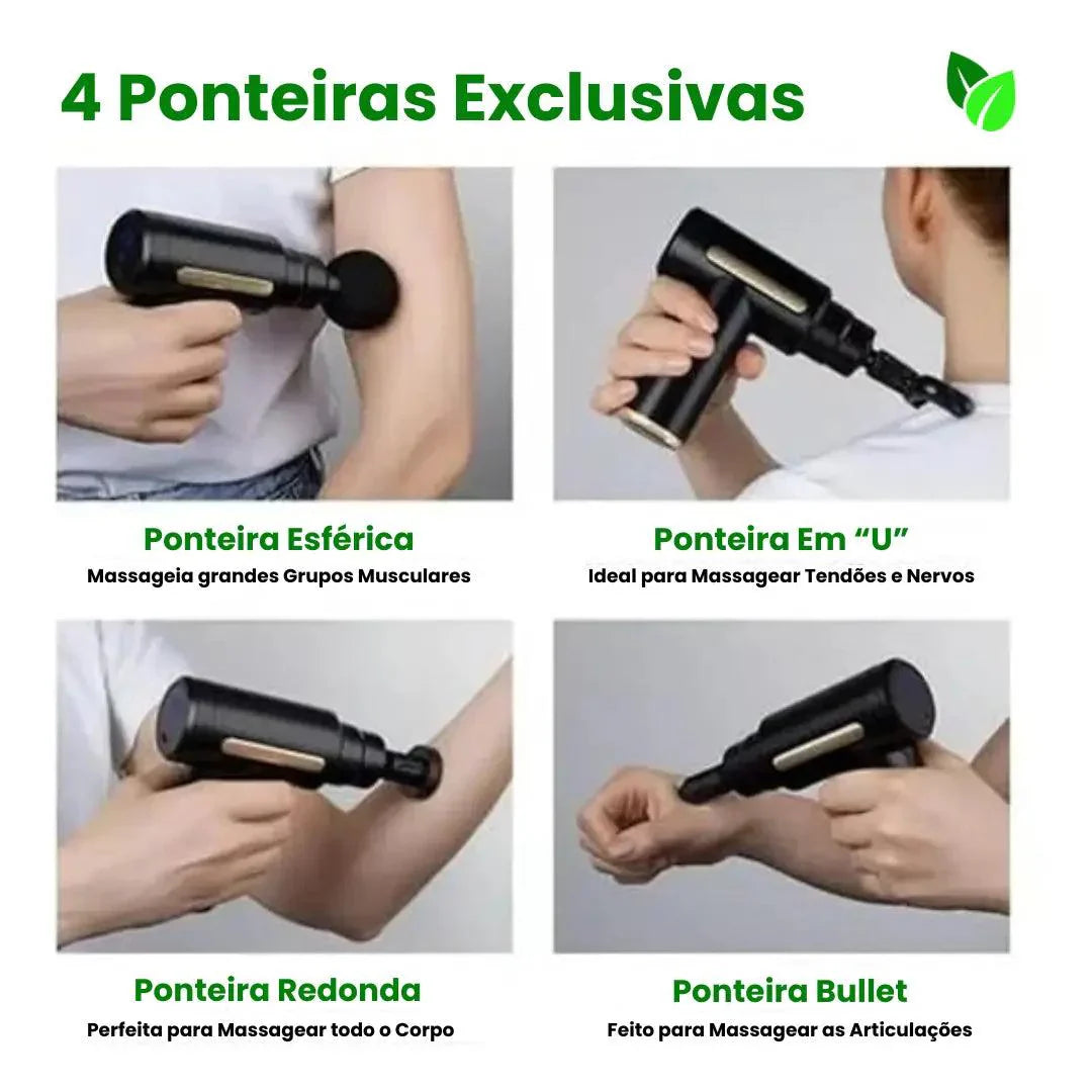Pistola de Masaje Portátil para Aliviar Dolor, Estrés y Tensión - BodyLix