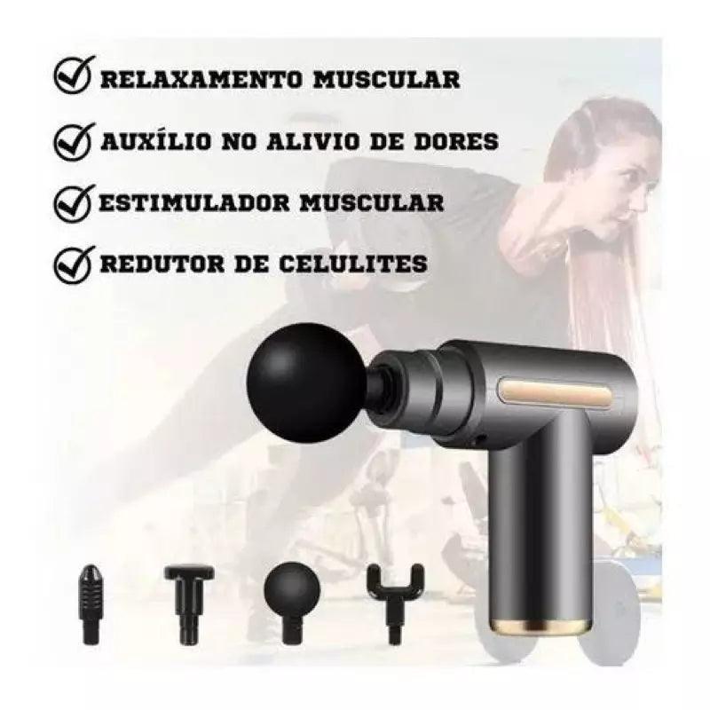 Pistola de Masaje Portátil para Aliviar Dolor, Estrés y Tensión - BodyLix